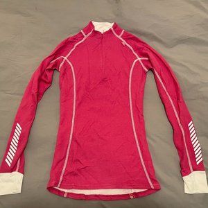 Helly Hansen Warm Freeze Long Sleeve Half-Zip Base Layer, Pink